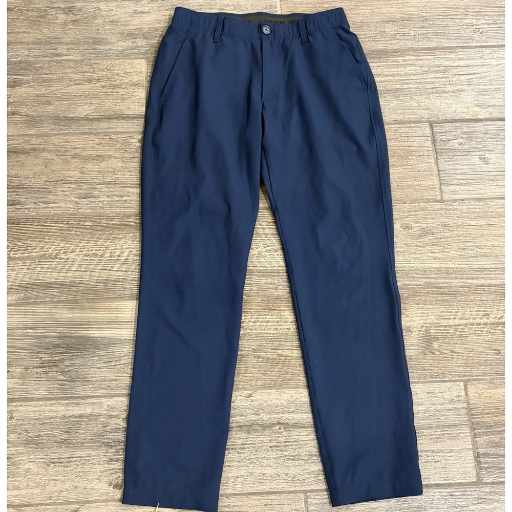Under Armour Drive Pants Mens 32x31 Navy Blue 5 Pocket Performance Stretch Golf